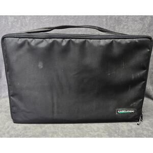 Case Logic CD Jewel Case Holder Removable Mountable Tray Travel Hand Bag 60 CD's